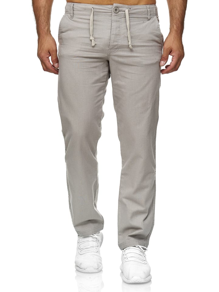 Тканевые брюки RESLAD Stoffhose Baumwollhose, светло-серый 
Тканевые брюки RESLAD Stoffhose Baumwollhose, светло-серый