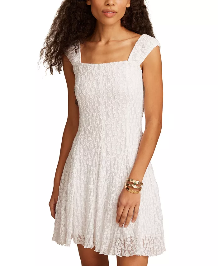 Цветочное мини-платье из сетки Lucky Brand, белый
Цветочное мини-платье из сетки Lucky Brand, белый