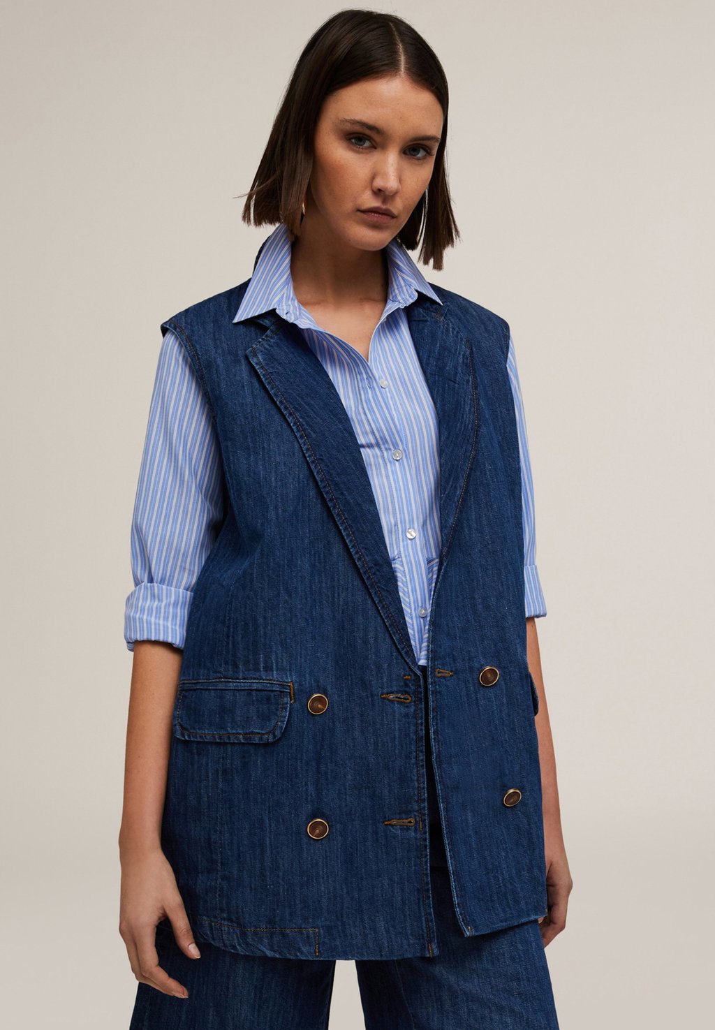 Топ без рукавов OVER IN MISTO Motivi, синий
Топ без рукавов OVER IN MISTO Motivi, синий