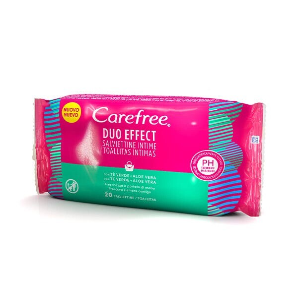 Салфетки с двойным эффектом 20 шт Carefree 
Салфетки с двойным эффектом 20 шт Carefree