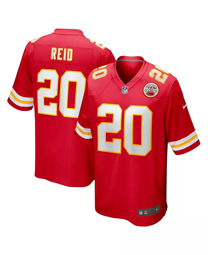 Мужская игровая футболка Justin Reid красная Kansas City Chiefs Nike
Мужская игровая футболка Justin Reid красная Kansas City Chiefs Nike