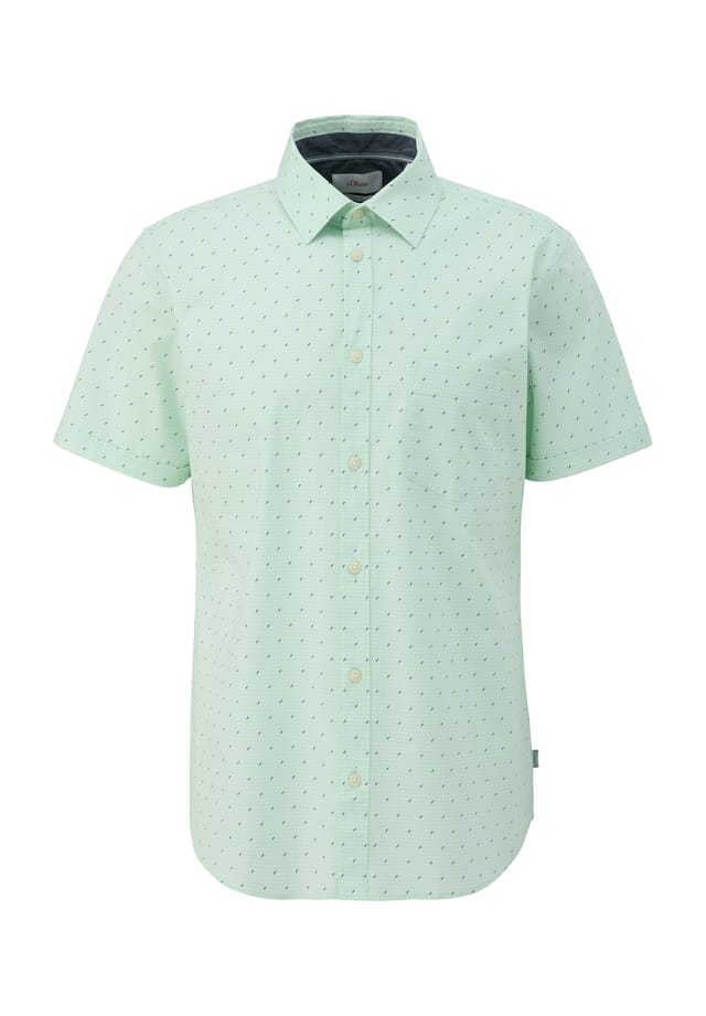 Повседневная рубашка облегающего кроя с воротником Кент S.Oliver, зеленый
Повседневная рубашка облегающего кроя с воротником Кент S.Oliver, зеленый