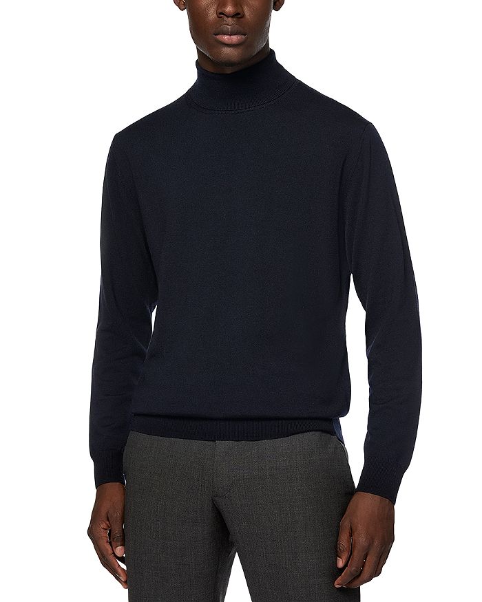 Свитер с высоким воротником из мериносовой шерсти Boggi Milano, синий
Свитер с высоким воротником из мериносовой шерсти Boggi Milano, синий