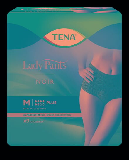 Впитывающее белье, средние 75-105 см, 9 шт. Tena Lady Pants Plus Noir
Впитывающее белье, средние 75-105 см, 9 шт. Tena Lady Pants Plus Noir