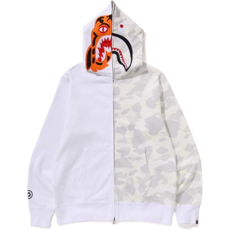 Bape City Camo полу-акула худи на молнии A BATHING APE, белый
Bape City Camo полу-акула худи на молнии A BATHING APE, белый