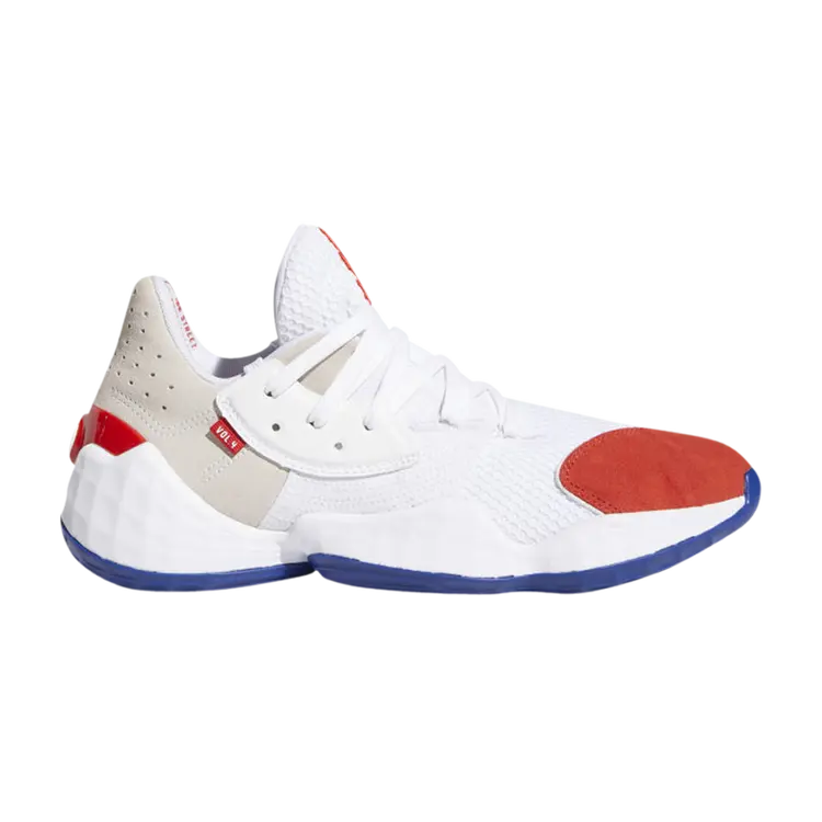Кроссовки Adidas Harden Vol. 4, белый 
Кроссовки Adidas Harden Vol. 4, белый