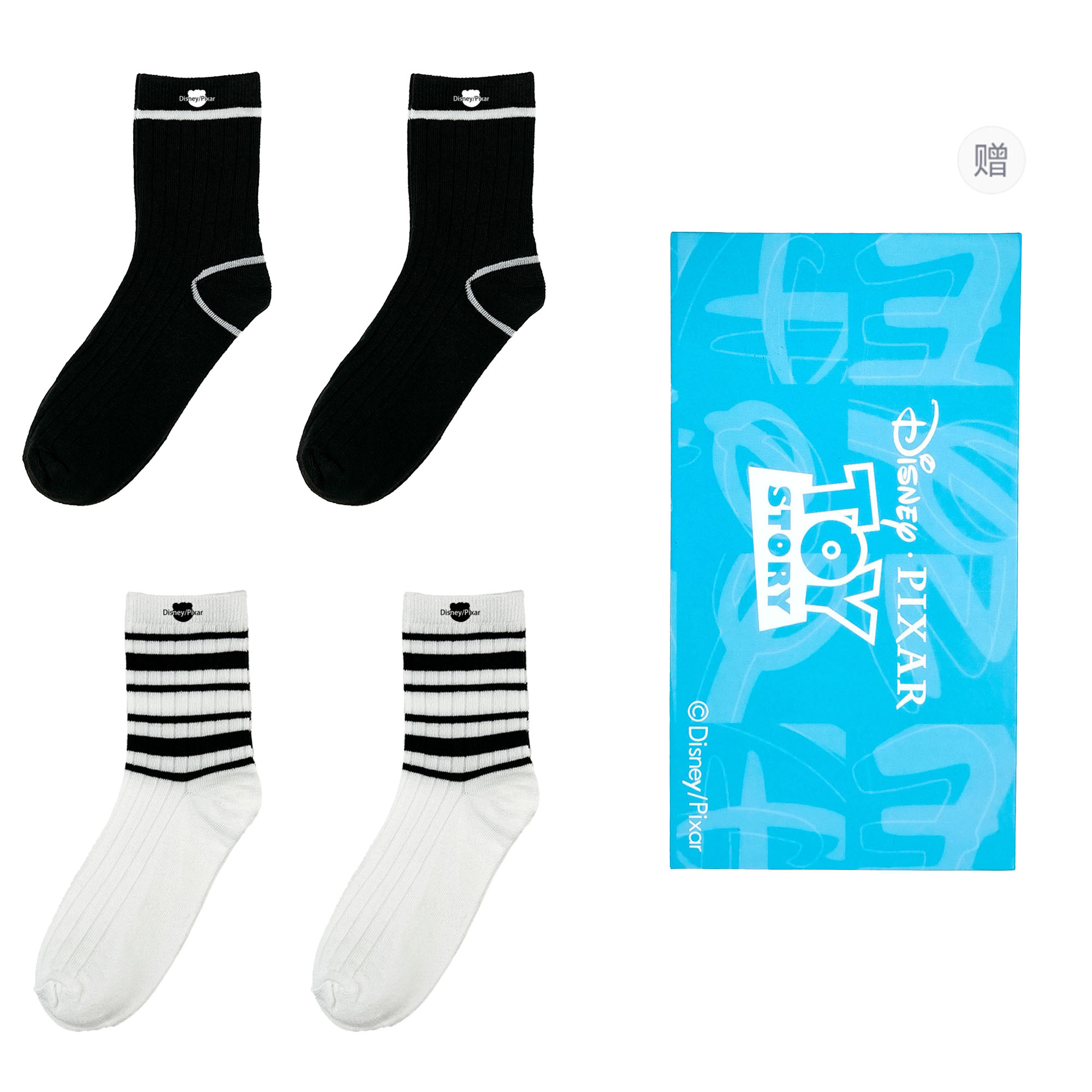 Набор из 4 пар унисекс носков Crew Disney, белый/черный
Набор из 4 пар унисекс носков Crew Disney, белый/черный