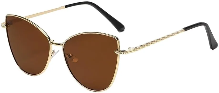 Ретро металлические солнцезащитные очки в маленькой оправе «кошачий глаз» в женском стиле, модные, для уличной фотографии, декоративные GHVWYX, Glod-brown
Ретро металлические солнцезащитные очки в маленькой оправе «кошачий глаз» в женском стиле, модные, для уличной фотографии, декоративные GHVWYX, Glod-brown