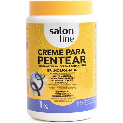 Крем для расчесывания волос Wet Gloss 1 кг Salon Line
Крем для расчесывания волос Wet Gloss 1 кг Salon Line