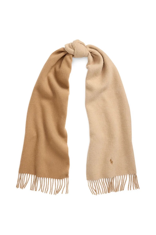 Шерстяной шарф Polo Ralph Lauren, бежевый 
Шерстяной шарф Polo Ralph Lauren, бежевый