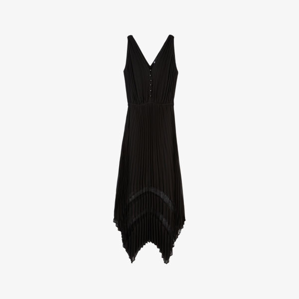 Плиссированное платье миди миди с v-образным вырезом, расшитым кружевом The Kooples, черный
Плиссированное платье миди миди с v-образным вырезом, расшитым кружевом The Kooples, черный