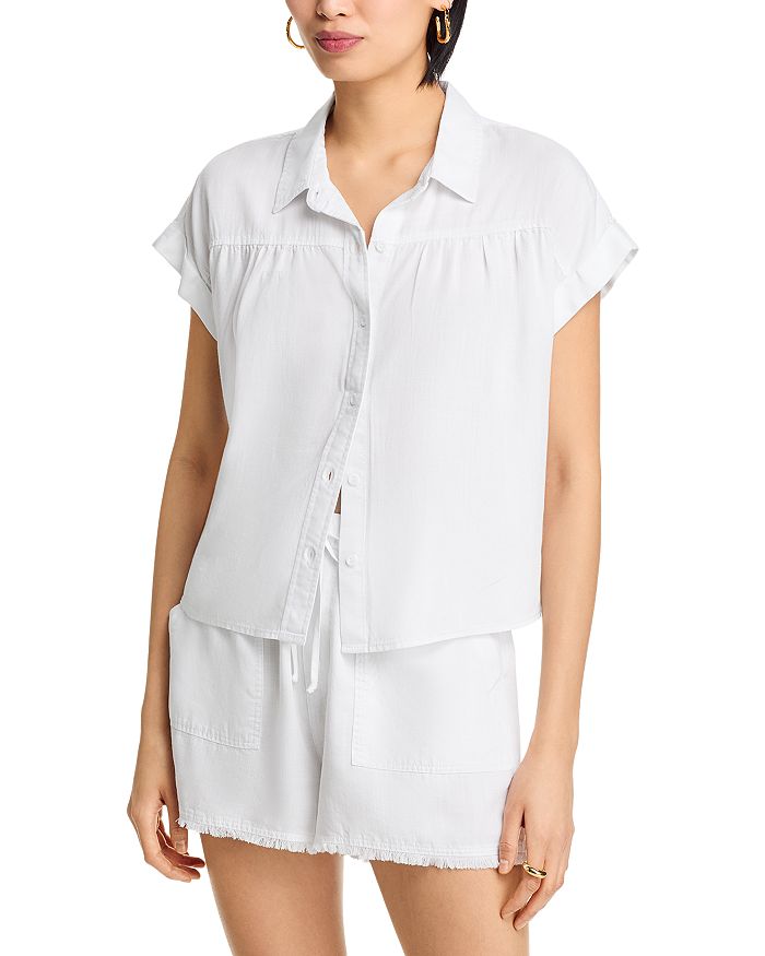 Шамбре блуза на пуговицах - эксклюзив AQUA, белый
Шамбре блуза на пуговицах - эксклюзив AQUA, белый