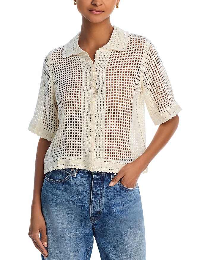 Вязаный топ FRAME, слоновая кость/кремовый
Вязаный топ FRAME, слоновая кость/кремовый