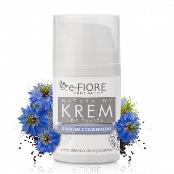 Натуральный крем для лица с черным тмином, улучшающий проблемную кожу, 50 мл E-Fiore
Натуральный крем для лица с черным тмином, улучшающий проблемную кожу, 50 мл E-Fiore