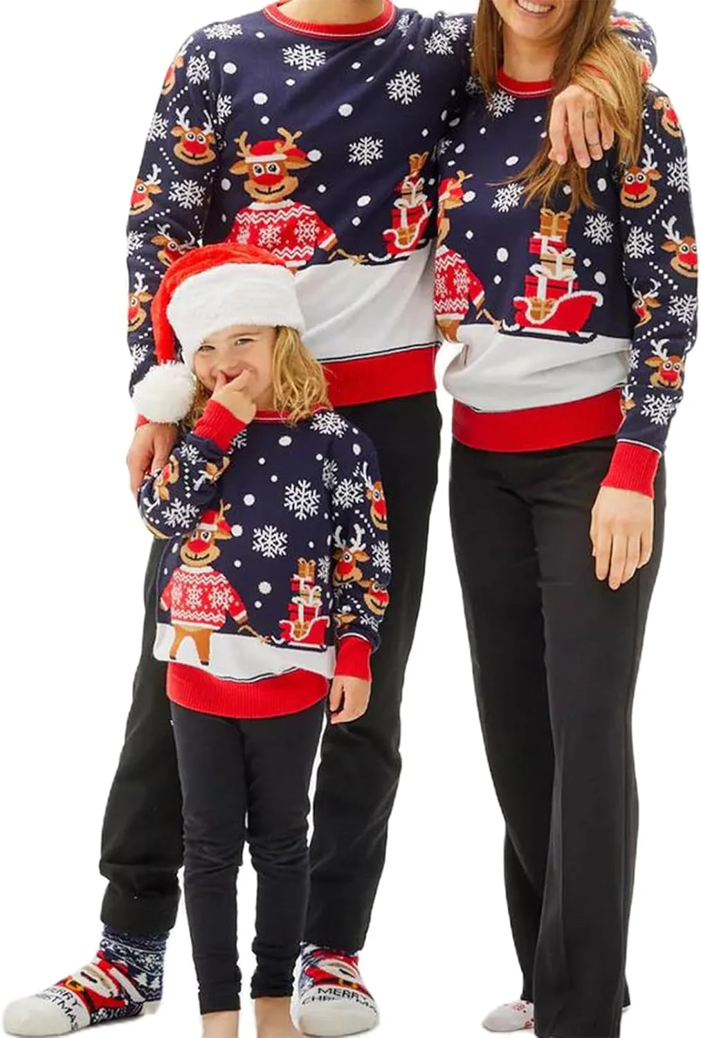 Семейные рождественские свитера Ugly Knitted Pullover с длинным рукавом MYBFYABO
Семейные рождественские свитера Ugly Knitted Pullover с длинным рукавом MYBFYABO