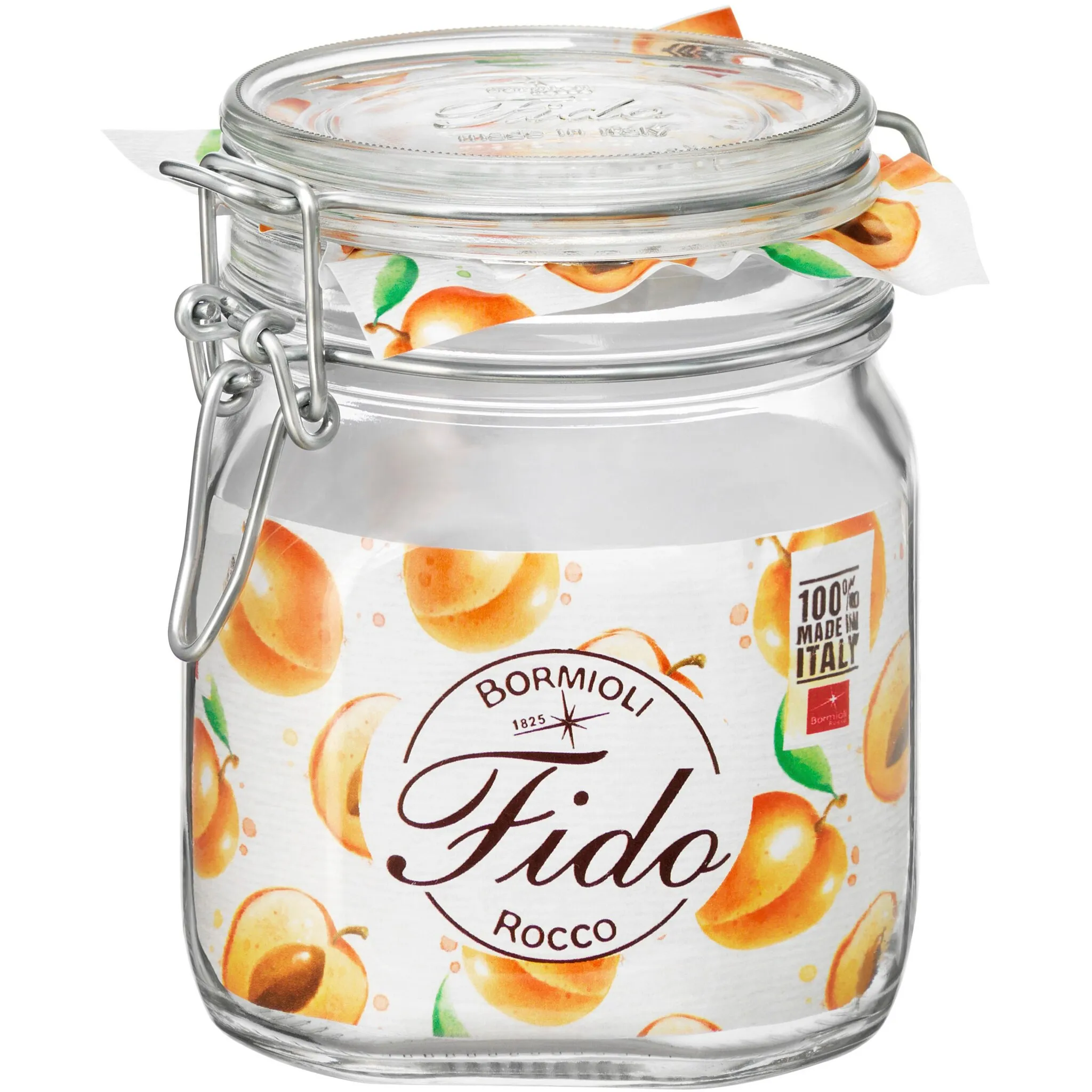 Банка для хранения Bormioli Rocco «Fido», (набор, 6 шт., 6 шт., вместимость 0,75 л), герметично закрывающаяся, с застежкой-клипсой, цвет klar
Банка для хранения Bormioli Rocco «Fido», (набор, 6 шт., 6 шт., вместимость 0,75 л), герметично закрывающаяся, с застежкой-клипсой, цвет klar
