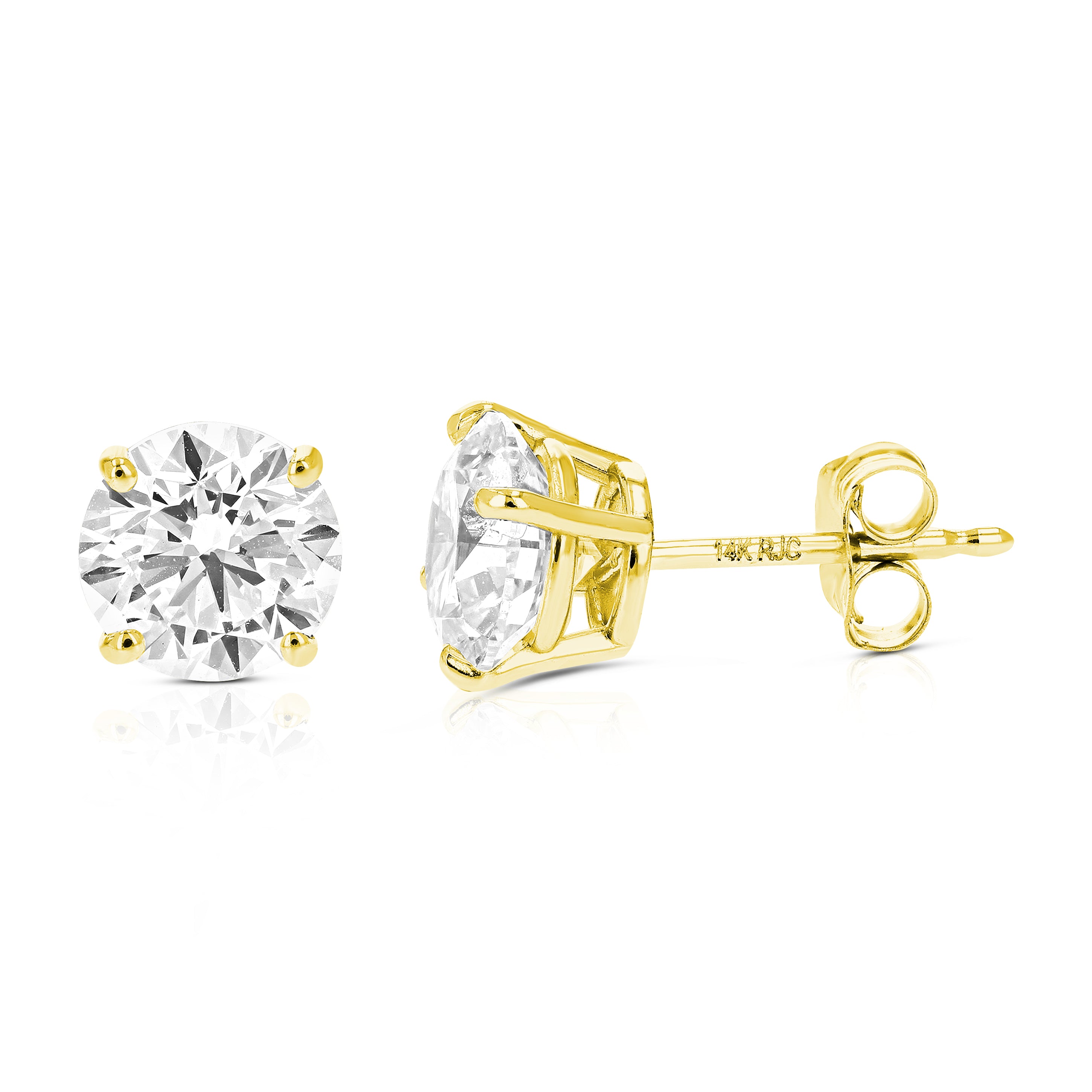 Серьги-гвоздики с 3-каратным выращенным в лаборатории бриллиантом из 14-каратного золота с пуш-апами для женщин Vir Jewels, желтый
Серьги-гвоздики с 3-каратным выращенным в лаборатории бриллиантом из 14-каратного золота с пуш-апами для женщин Vir Jewels, желтый