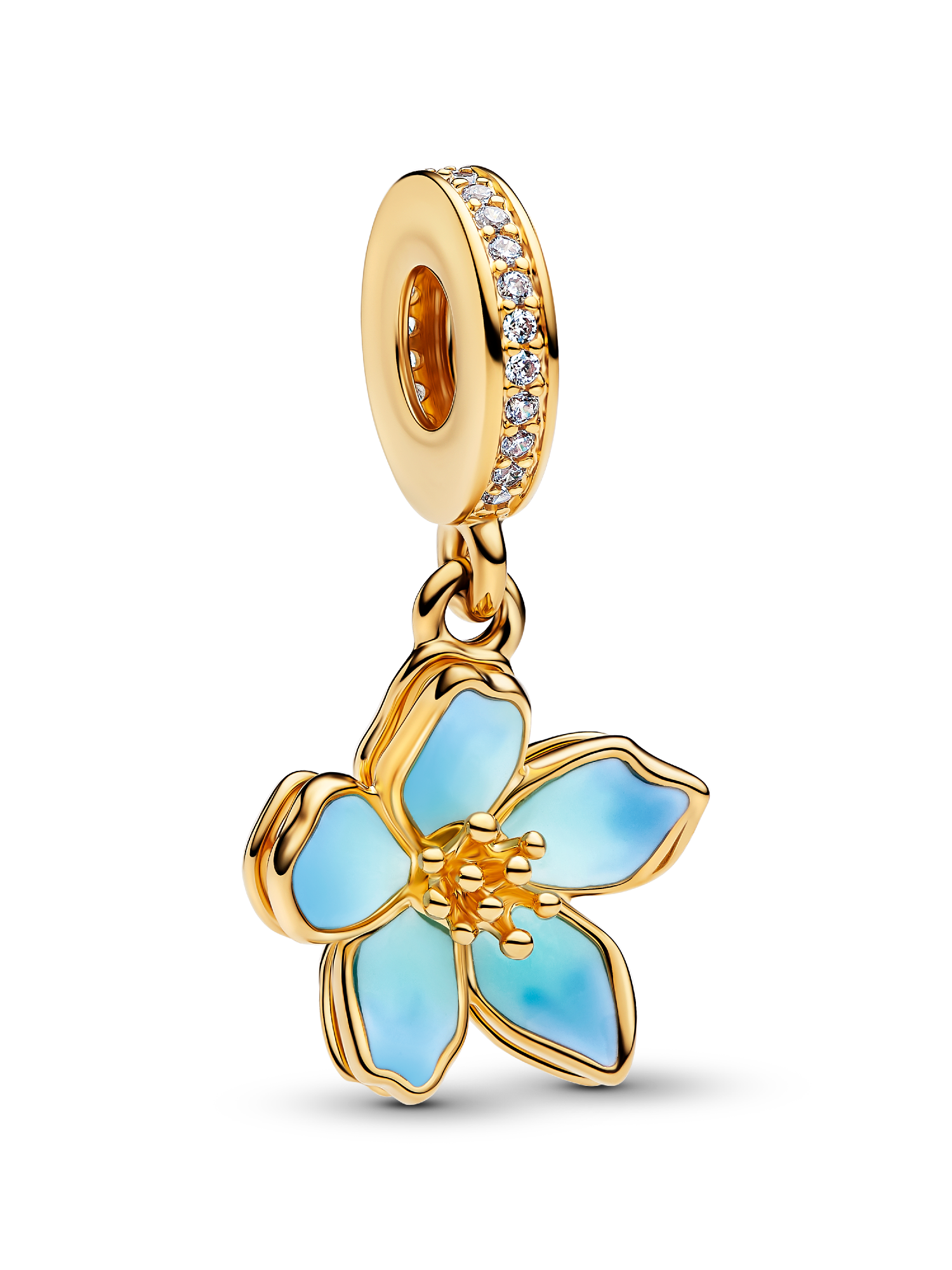 Подвеска-шарм Голубой цветок Pandora, 14-каратное золотое покрытие
Подвеска-шарм Голубой цветок Pandora, 14-каратное золотое покрытие
