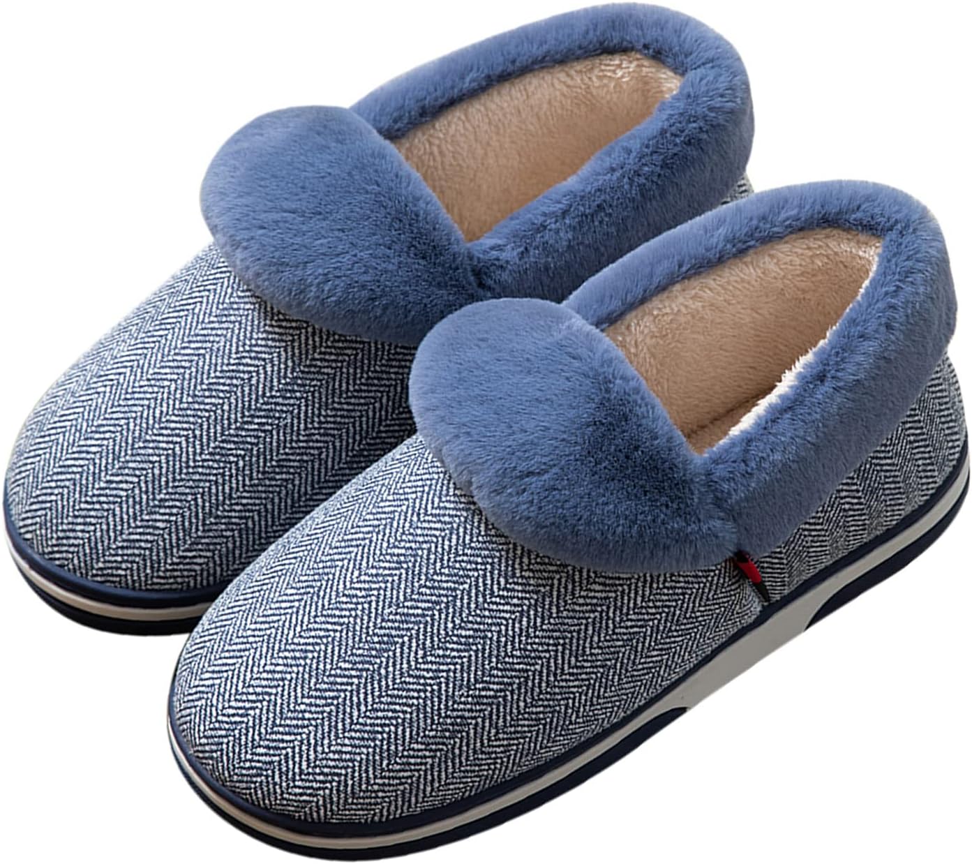 Теплые зимние хлопковые тапочки KRIDDR для мужчин, домашние плюшевые тапочки с креативным дизайном и наполнителем из пены с эффектом памяти, темно-синий
Теплые зимние хлопковые тапочки KRIDDR для мужчин, домашние плюшевые тапочки с креативным дизайном и наполнителем из пены с эффектом памяти, темно-синий