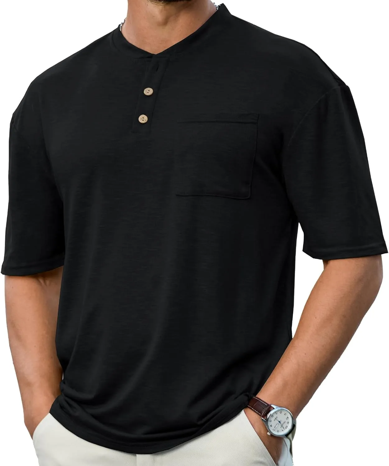 Мужская футболка-поло с коротким рукавом и карманом Opomelo
Мужская футболка-поло с коротким рукавом и карманом Opomelo