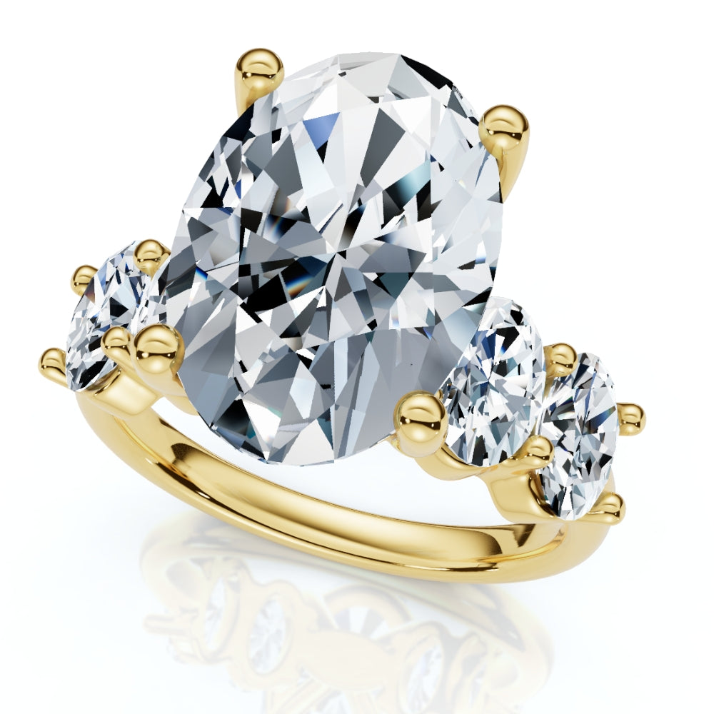 Помолвочное кольцо с сертифицированным овальным бриллиантом 8,50 карата, золото 14 карат Pompeii2, 14K Yellow Gold
Помолвочное кольцо с сертифицированным овальным бриллиантом 8,50 карата, золото 14 карат Pompeii2, 14K Yellow Gold