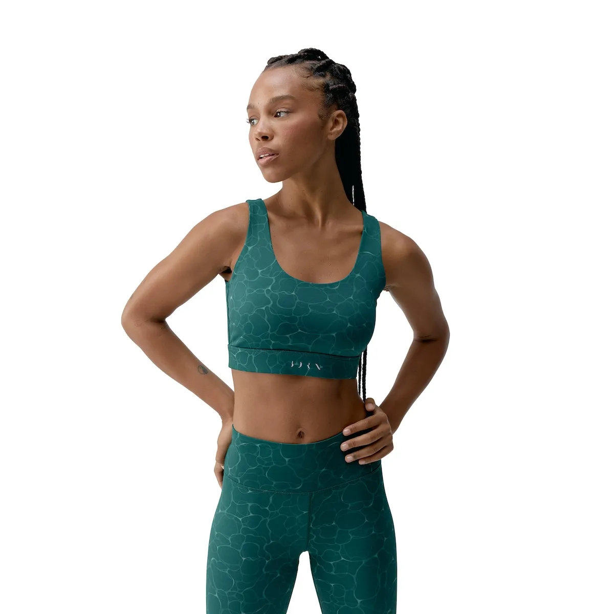 Женский спортивный топ Organic Born Living Yoga, бирюзовый
Женский спортивный топ Organic Born Living Yoga, бирюзовый