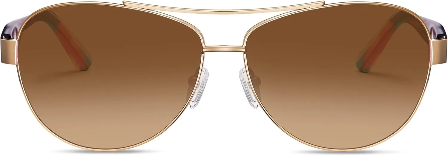 Солнцезащитные очки CARFIA из ацетата и металла для женщин, поляризованные, с защитой от УФ-излучения, модный стиль, модель CA2305, 2. Gradient Brown Lens Flower Arms
Солнцезащитные очки CARFIA из ацетата и металла для женщин, поляризованные, с защитой от УФ-излучения, модный стиль, модель CA2305, 2. Gradient Brown Lens Flower Arms