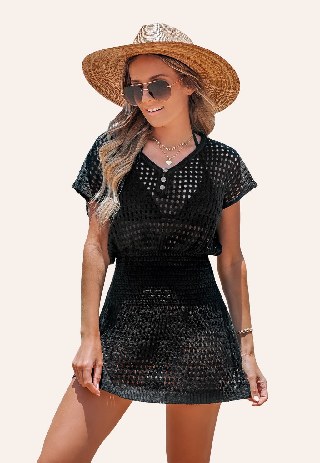 Пляжный аксессуар HOLE Cupshe, черный
Пляжный аксессуар HOLE Cupshe, черный