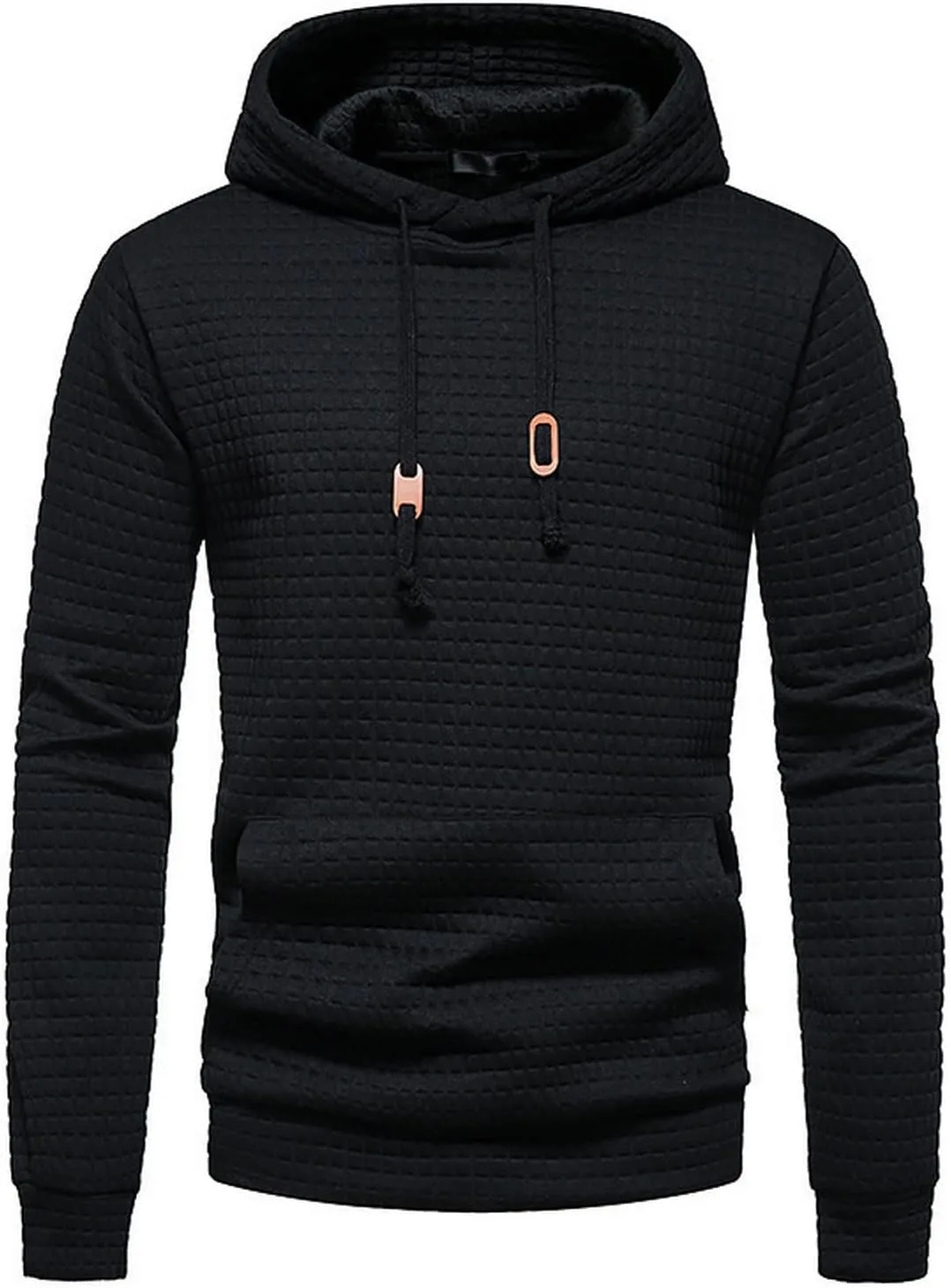 Мужской худи с капюшоном на шнурке, длинный рукав, вафельная вязка GLYJRXFS
Мужской худи с капюшоном на шнурке, длинный рукав, вафельная вязка GLYJRXFS