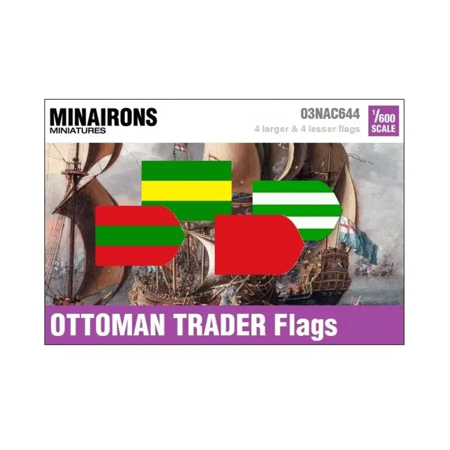 Флаги османских торговцев XVII века, Naval Flags (1:600)
Флаги османских торговцев XVII века, Naval Flags (1:600)