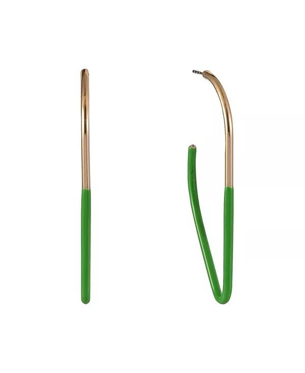 Серьги-Треугольники золотистого оттенка с зеленой эмалью Laundry By Shelli Segal, gold
Серьги-Треугольники золотистого оттенка с зеленой эмалью Laundry By Shelli Segal, gold