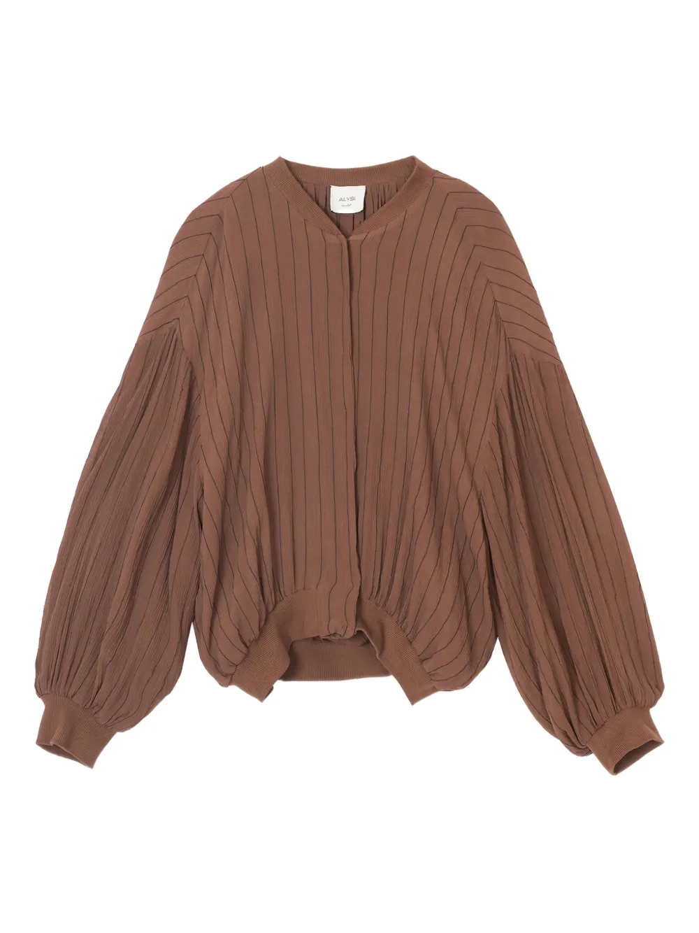 Полосатая куртка с объемными рукавами Alysi, коричневый
Полосатая куртка с объемными рукавами Alysi, коричневый