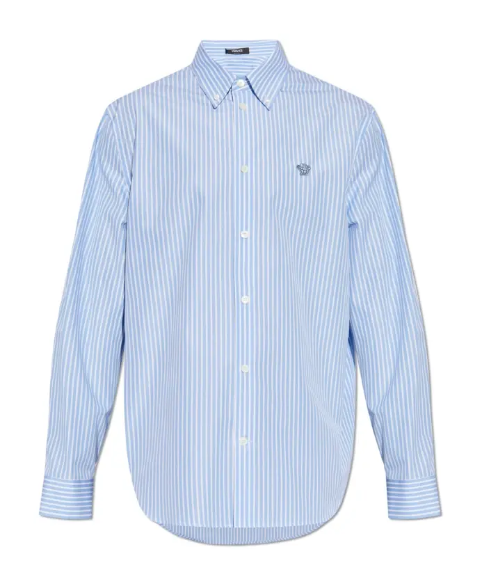 Рубашка с логотипом Versace, синий
Рубашка с логотипом Versace, синий