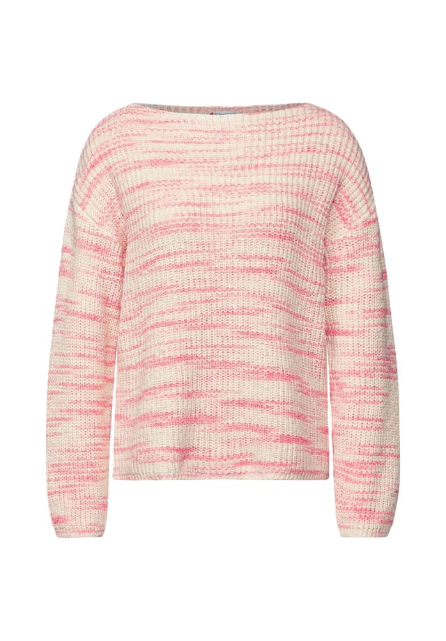 Вязаный свитер с вырезом-лодочкой и пестрым узором. Street One, бежевый
Вязаный свитер с вырезом-лодочкой и пестрым узором. Street One, бежевый