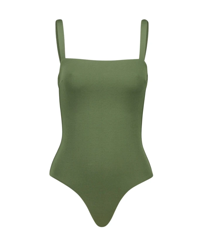 Слитный купальник с оборками квадратной формы Matteau, зеленый
Слитный купальник с оборками квадратной формы Matteau, зеленый