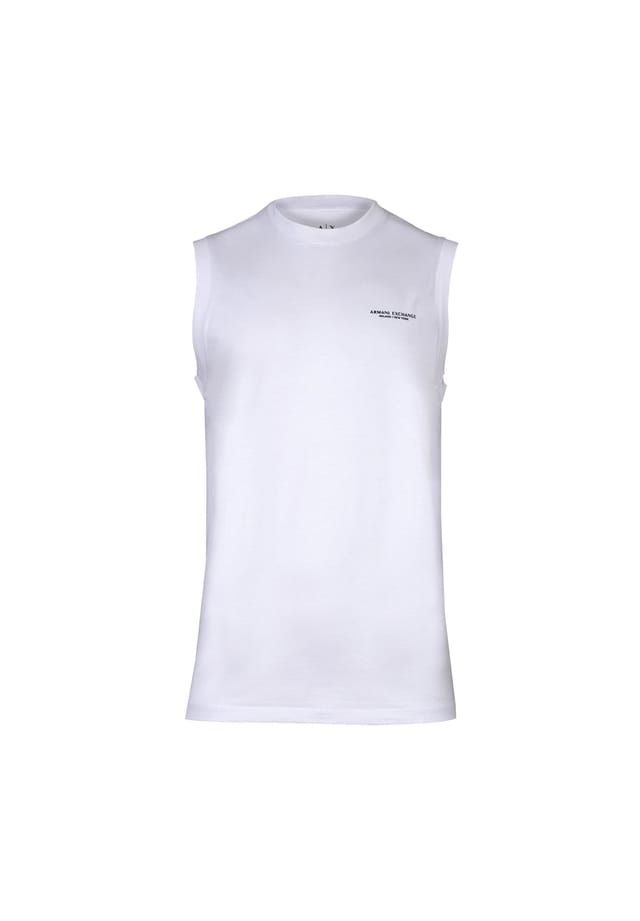 Майка - рубашка без рукавов круглый вырез логотип хлопок Armani Exchange, белый
Майка - рубашка без рукавов круглый вырез логотип хлопок Armani Exchange, белый