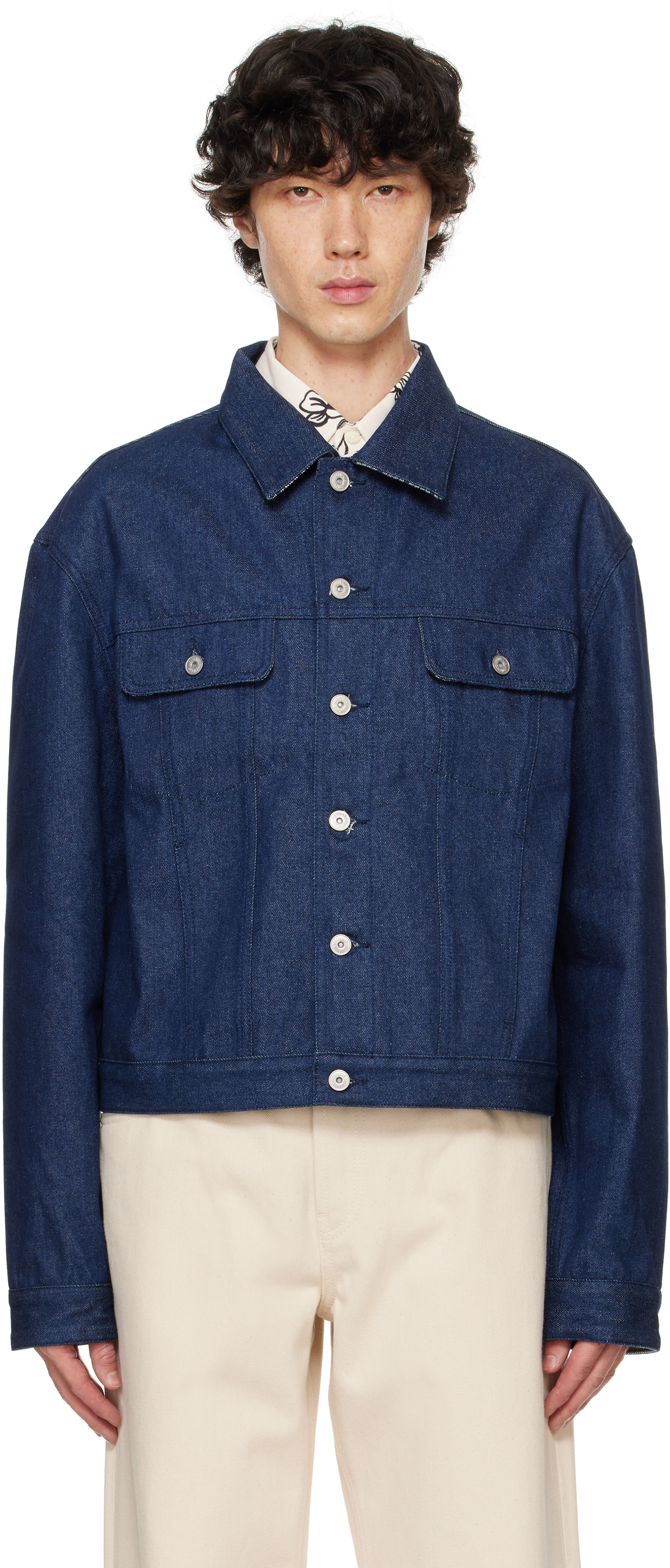 Синий - Джинсовая куртка La Casa 'La Veste de Nîmes' JACQUEMUS, Navy/Navy stripes
Синий - Джинсовая куртка La Casa 'La Veste de Nîmes' JACQUEMUS, Navy/Navy stripes