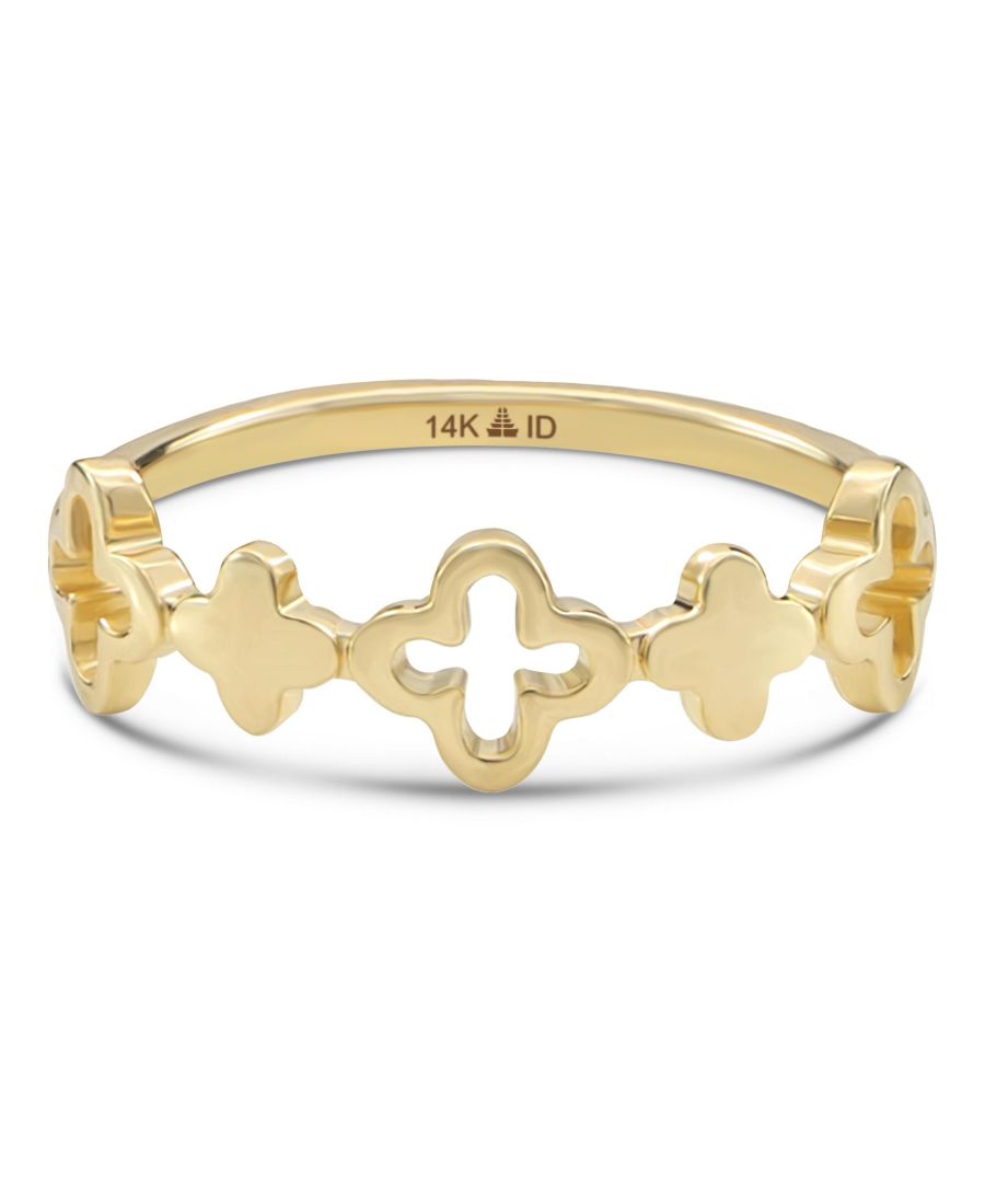 Кольцо Клевер из 14-каратного золота, размер 9, приблизительно 2,6 грамма DEVATA, Gold
Кольцо Клевер из 14-каратного золота, размер 9, приблизительно 2,6 грамма DEVATA, Gold