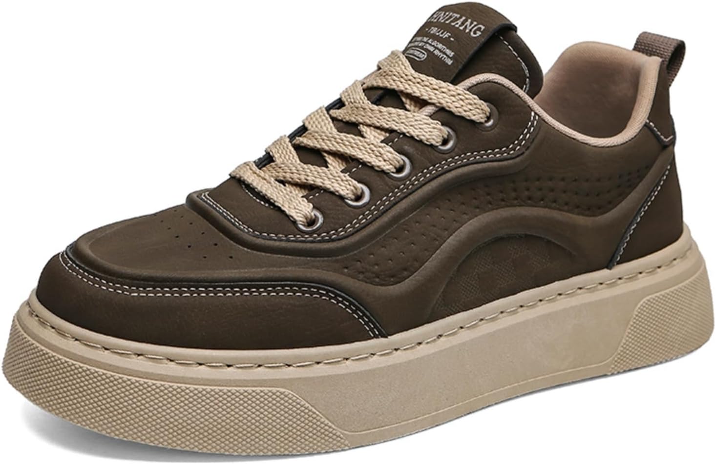 Мужские ретро кроссовки на низкой платформе, стильные повседневные туфли на шнуровке с нескользящей толстой подошвой для ежедневной носки Aokisx, хаки
Мужские ретро кроссовки на низкой платформе, стильные повседневные туфли на шнуровке с нескользящей толстой подошвой для ежедневной носки Aokisx, хаки