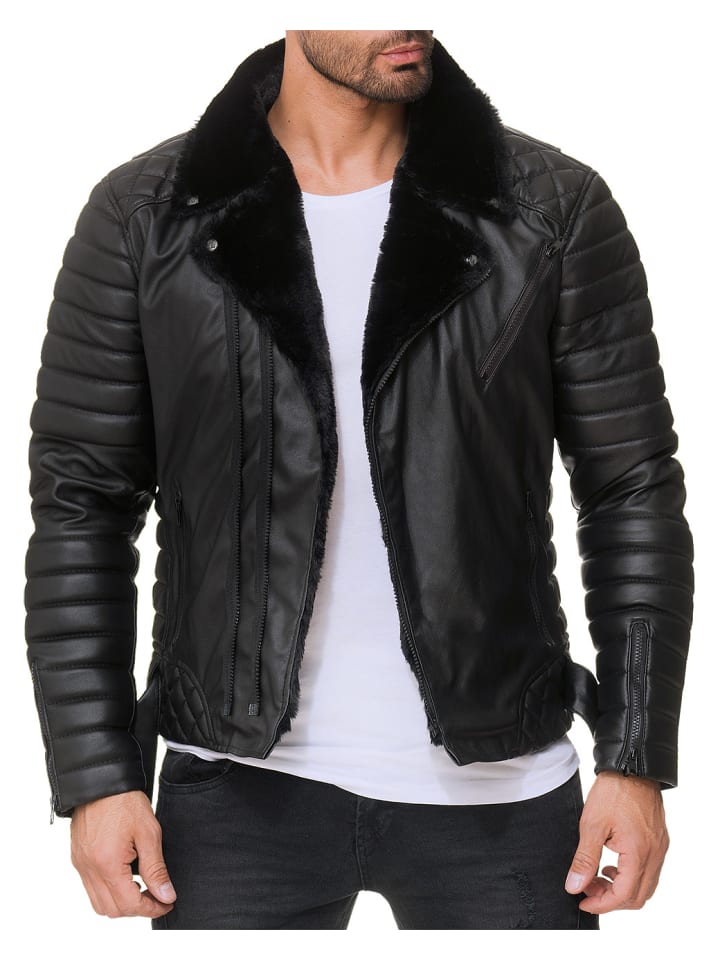 Куртка из искусственной кожи черного цвета - черная молния Reichstadt
Куртка из искусственной кожи черного цвета - черная молния Reichstadt