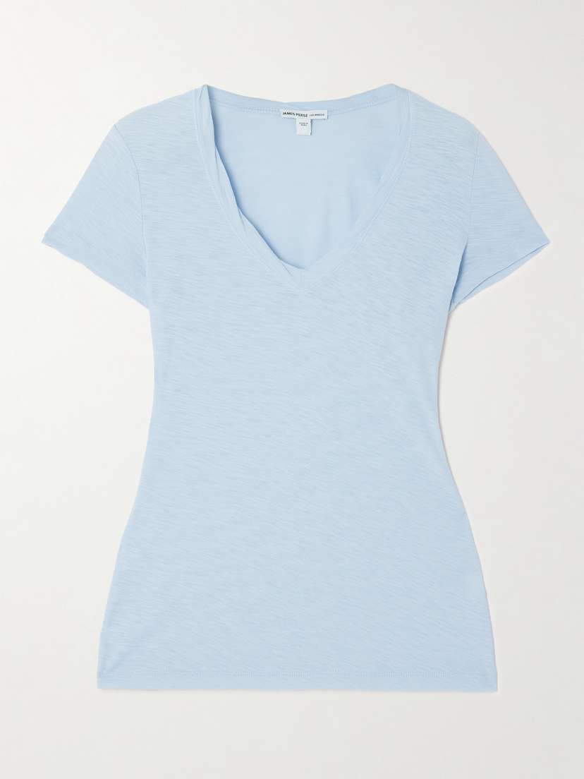 Футболка из хлопкового джерси с узором "повседневная" James Perse, голубой
Футболка из хлопкового джерси с узором "повседневная" James Perse, голубой
