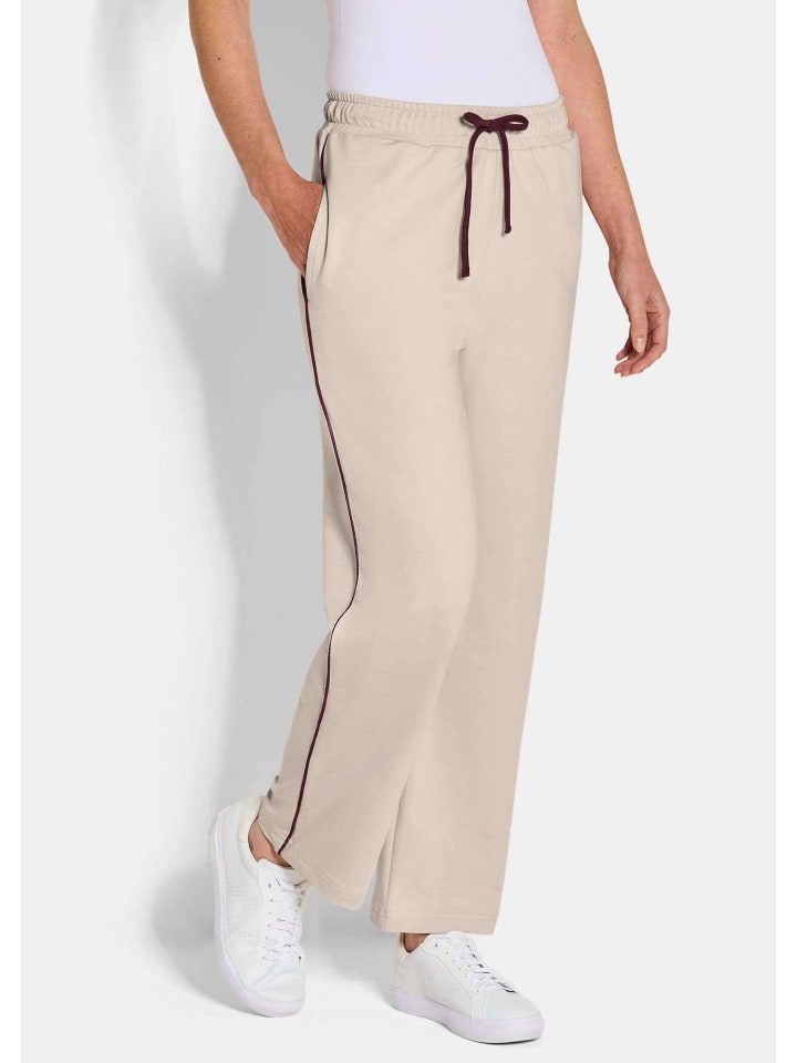 GOLDNER Укороченный размер: повседневные брюки. Удобные домашние брюки в комплекте из двух штук, бежевого/бордового цвета
GOLDNER Укороченный размер: повседневные брюки. Удобные домашние брюки в комплекте из двух штук, бежевого/бордового цвета