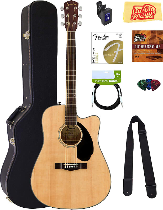 Акустическая гитара Fender CD-60SCE Solid Top Dreadnought Acoustic-Electric Guitar - Natural w/ Hard Case
Акустическая гитара Fender CD-60SCE Solid Top Dreadnought Acoustic-Electric Guitar - Natural w/ Hard Case