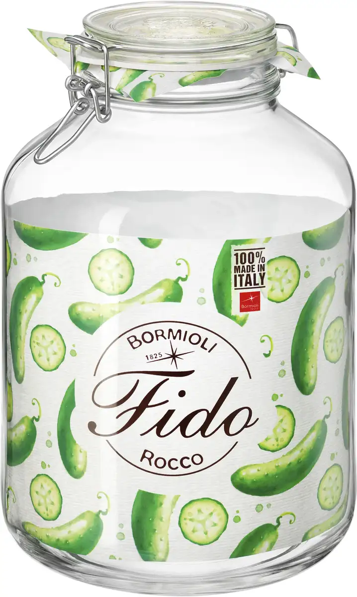 Банка для хранения Bormioli Rocco "Fido", (1 шт., 1 x 5,0 л), герметично закрывающаяся, с застежкой-клипсой 17х28,50х17 см, цвет klar
Банка для хранения Bormioli Rocco "Fido", (1 шт., 1 x 5,0 л), герметично закрывающаяся, с застежкой-клипсой 17х28,50х17 см, цвет klar