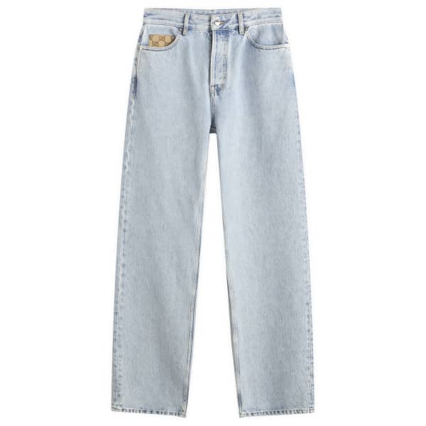 Джинсы прямого кроя из хлопкового денима Gucci, синий
Джинсы прямого кроя из хлопкового денима Gucci, синий