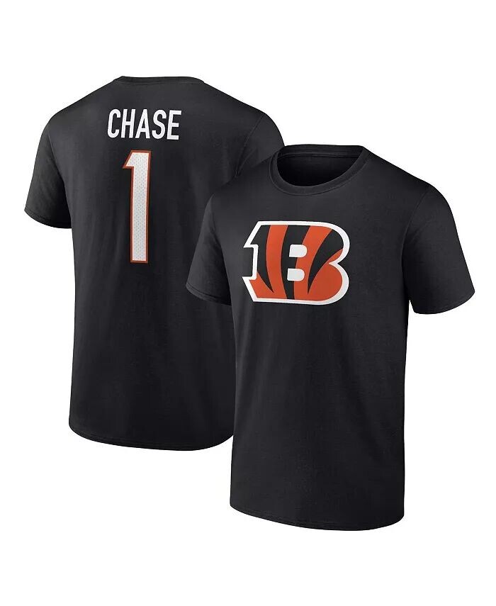Мужская черная футболка с именем и номером игрока Ja'Marr Chase Cincinnati Bengals Fanatics
Мужская черная футболка с именем и номером игрока Ja'Marr Chase Cincinnati Bengals Fanatics