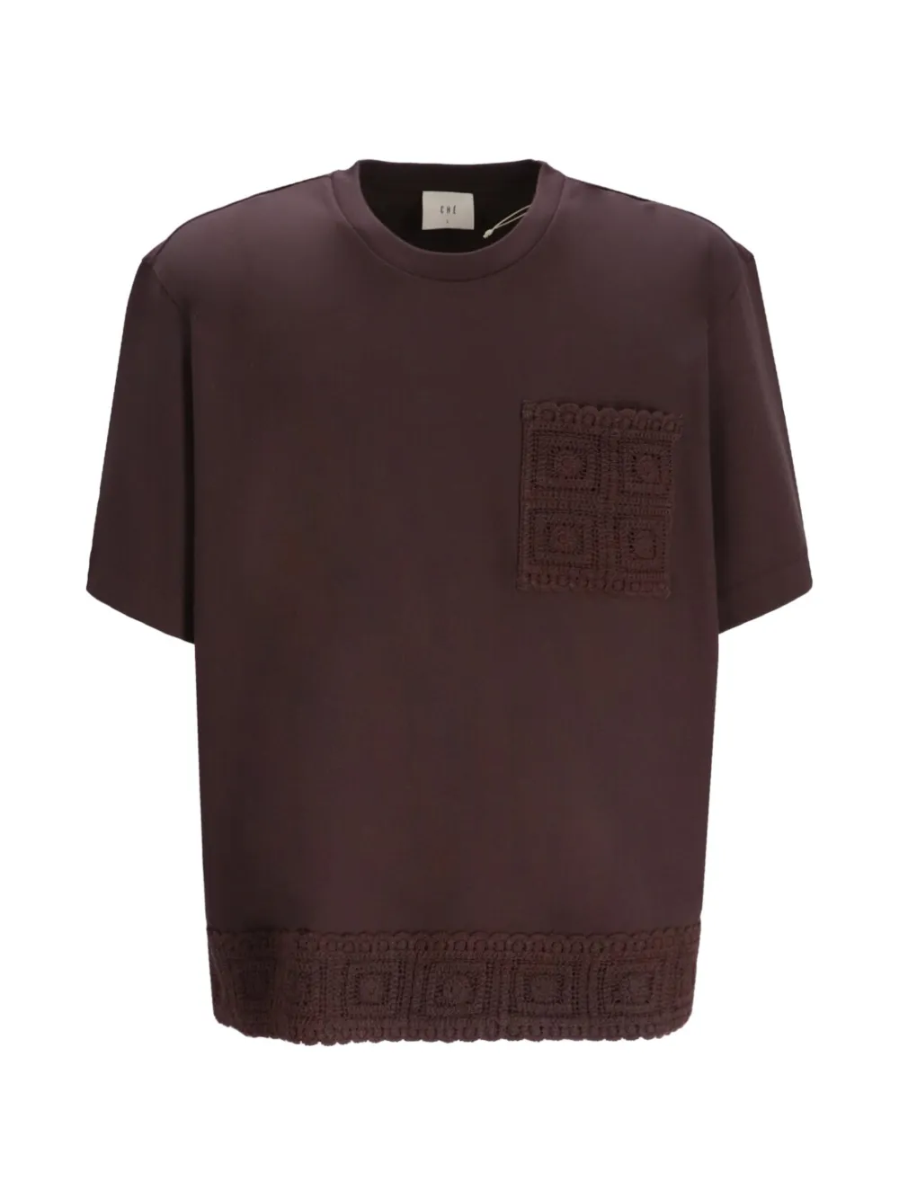 Футболка с вязаным карманом Ché Studios, коричневый
Футболка с вязаным карманом Ché Studios, коричневый