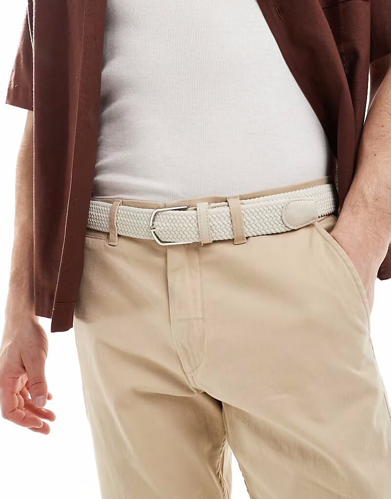 Эластичный тканый ремень ASOS DESIGN из ткани цвета экрю
Эластичный тканый ремень ASOS DESIGN из ткани цвета экрю