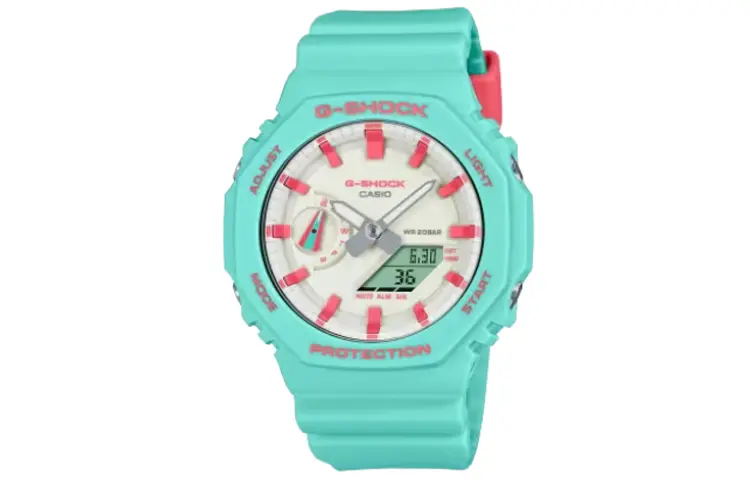 Касио GA-2100RB-3A Мужские часы White с жидкокристаллическим/аналоговым двойным дисплеем
Касио GA-2100RB-3A Мужские часы White с жидкокристаллическим/аналоговым двойным дисплеем