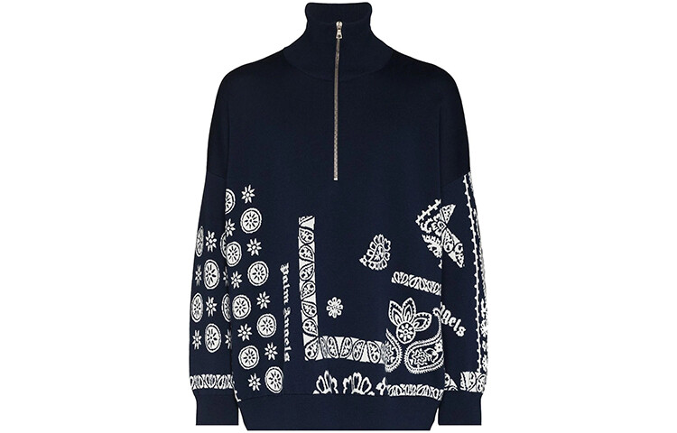 Джемпер с узором «пейсли-интарсия» Palm Angels, синий
Джемпер с узором «пейсли-интарсия» Palm Angels, синий